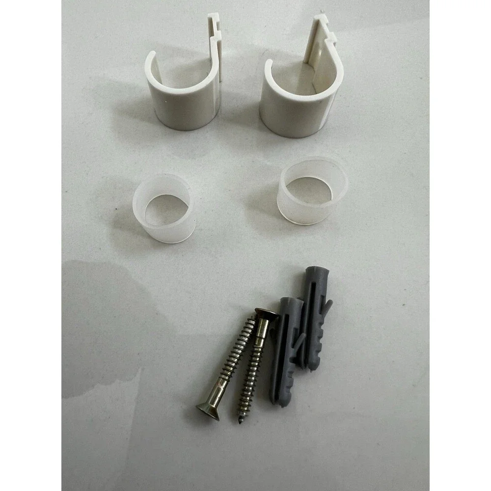 Set of 2 somfy Re-loadable 12 v Battery Wand WALL MOUNT CLIPS screws #9013263